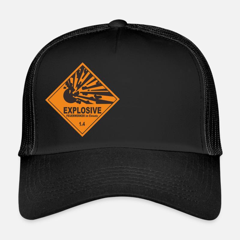Explosifs - Casquette trucker  - noir/noir