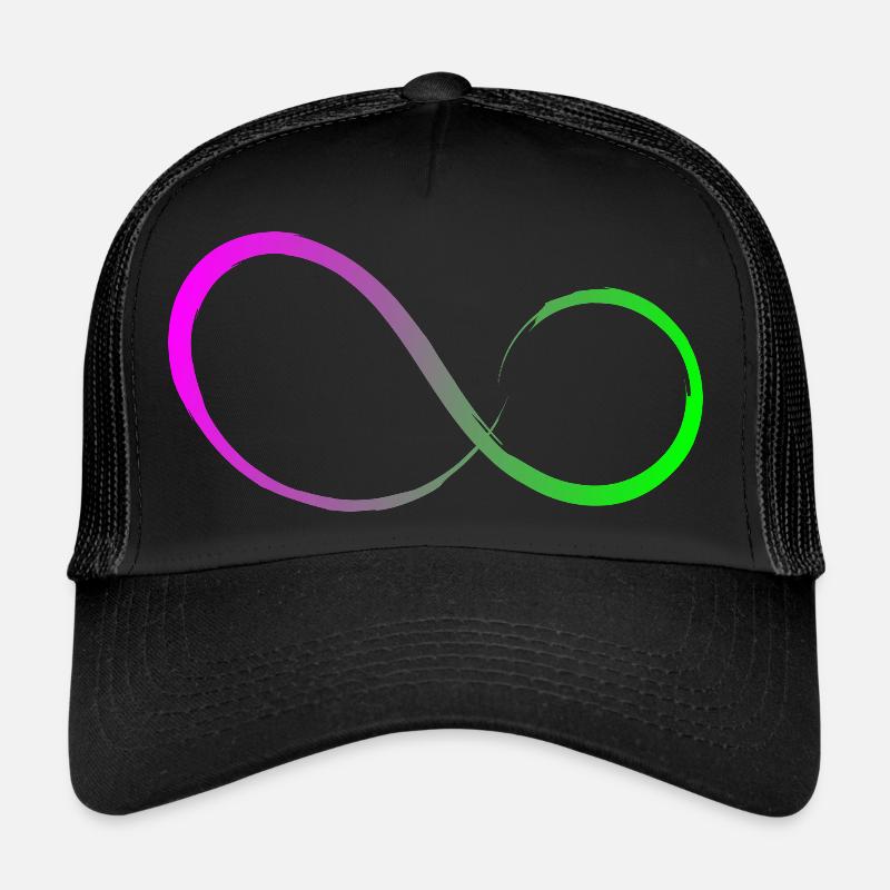 Unendlichkeitszeichen Unendlichkeit Symbol Design Trucker Cap