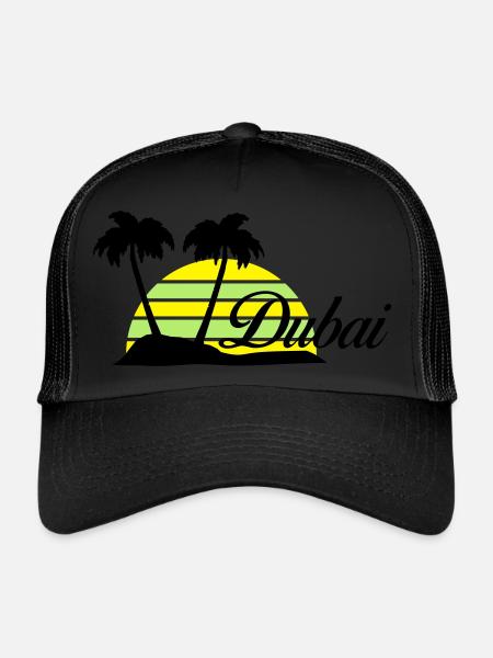 dubai - Casquette trucker - noir/noir