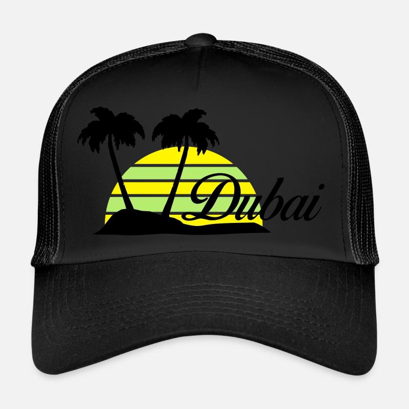 dubai - Casquette trucker  - noir/noir