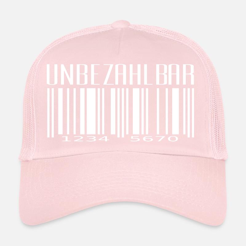 Unbezahlbar Strichcode Design Trucker Cap