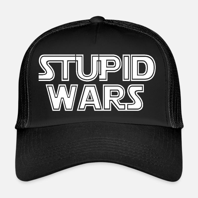 dumme Kriege - Trucker Cap - Schwarz/Schwarz