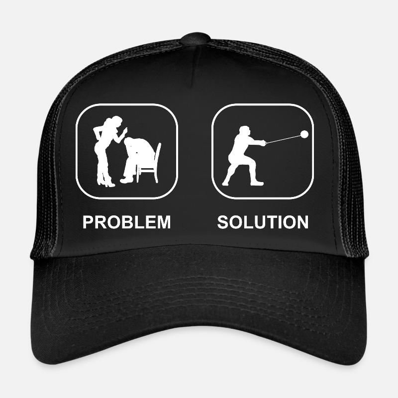 Hammer Throw Athlete Hammer Throw Hammer Thrower - Trucker Cap - black/black
