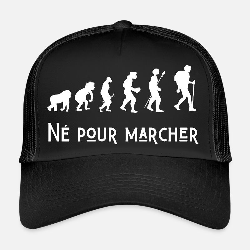 né pour marcher évolution Casquette trucker 