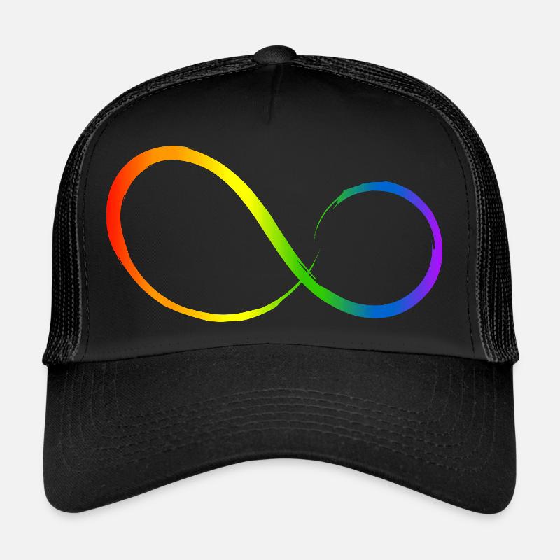 Icône Infinity infinite rainbow colors Casquette trucker 