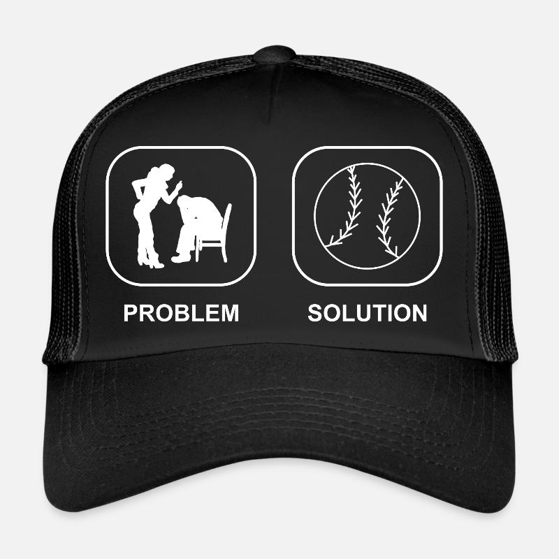 Amateur de baseball Cadeau de baseball Jeu de baseball Casquette trucker 