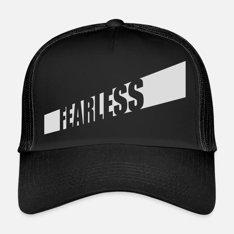 Conception de citation de texte intrépide Casquette trucker 