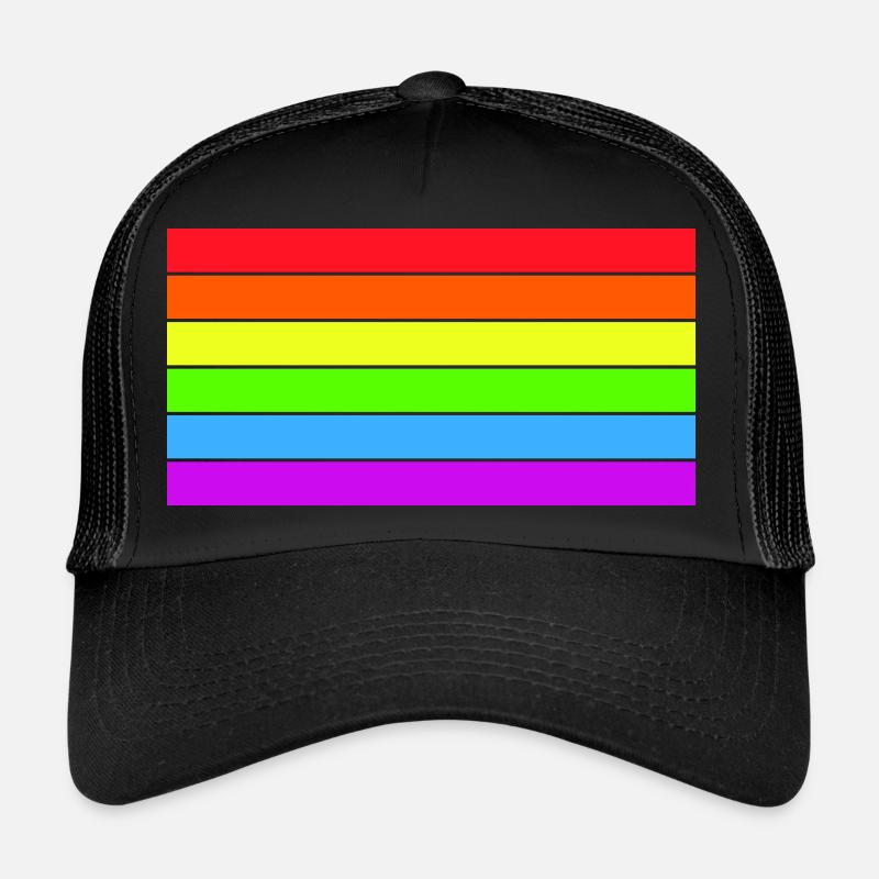 Drapeau arc-en-ciel Casquette trucker 