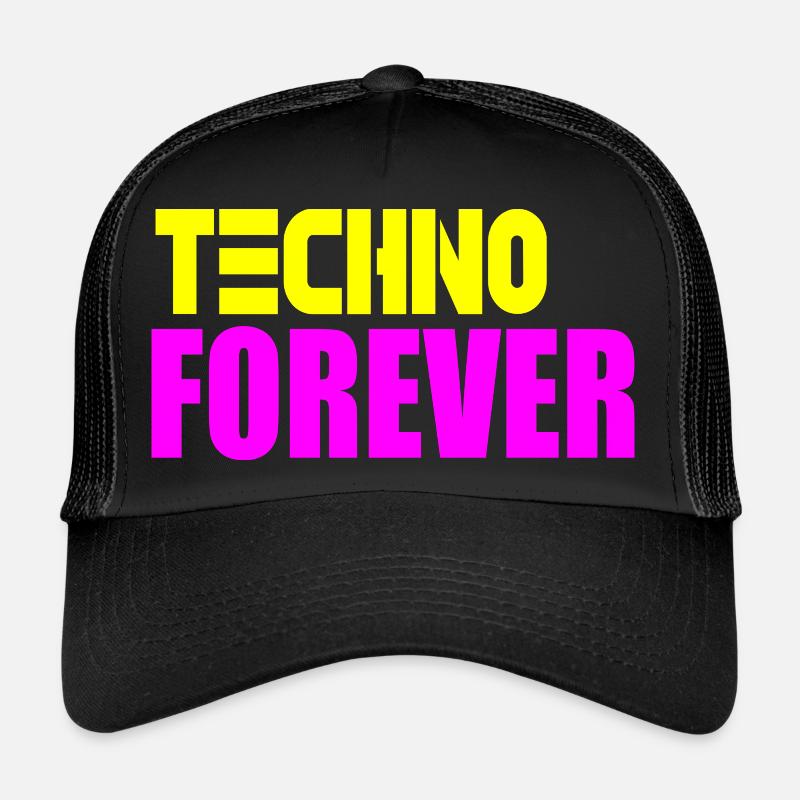 Techno pour toujours Casquette trucker 