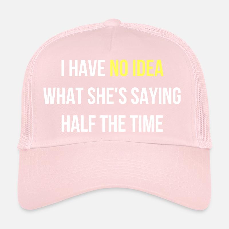 ich verstehe nicht was sie sagt englisch Trucker Cap