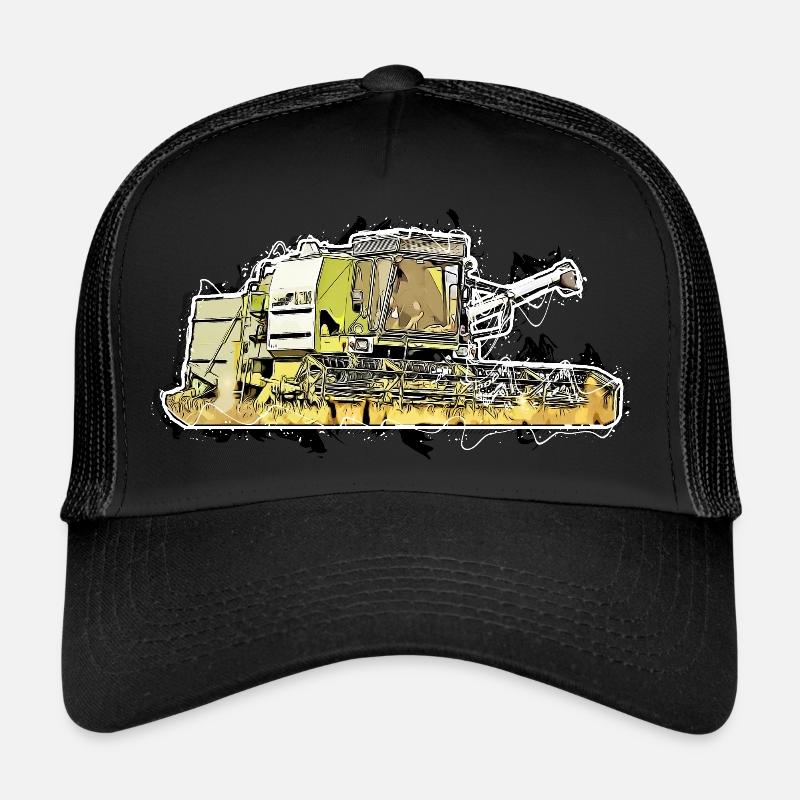 E514 - Trucker Cap - Schwarz/Schwarz