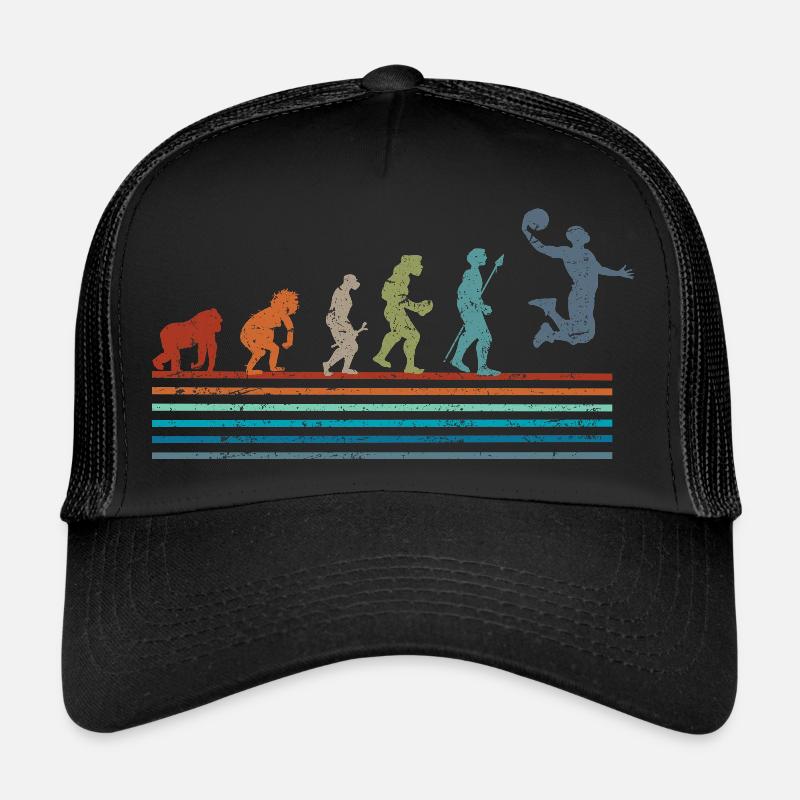 Retro Vintage Basketball Evolution Trucker Cap