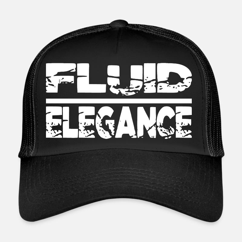 synchronized swimming competitions happy - Trucker Cap - Schwarz/Schwarz