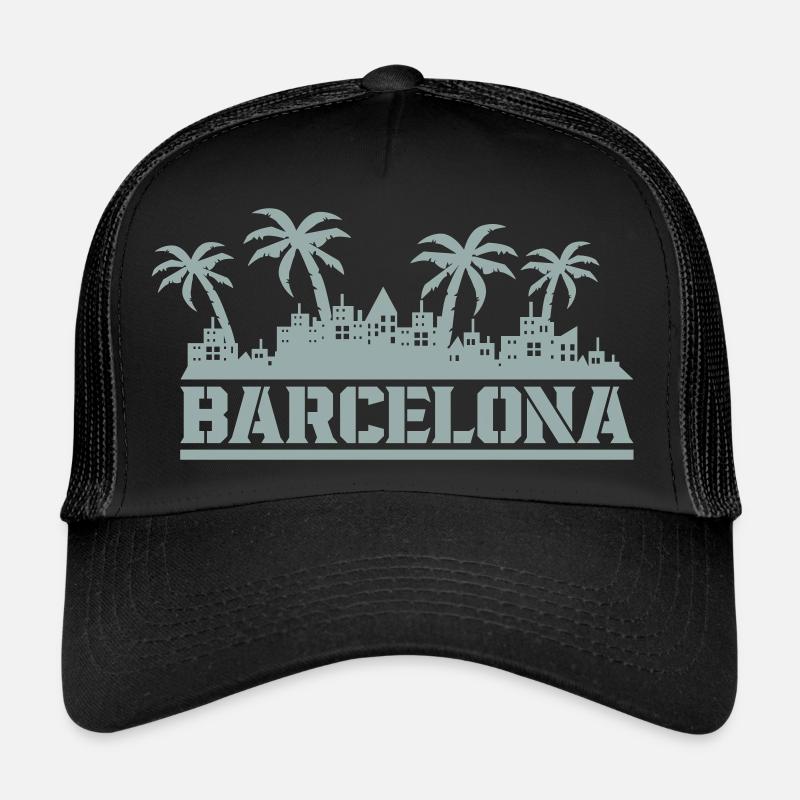 Barcelona Skyline Trucker Cap