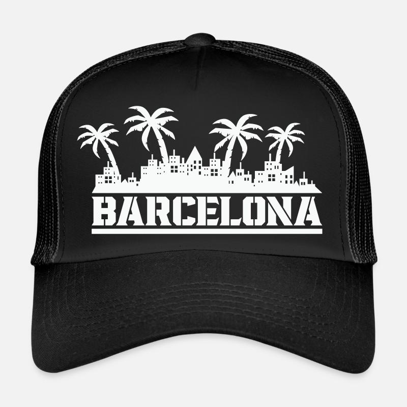 Ligne d’horizon de Barcelone Casquette trucker 