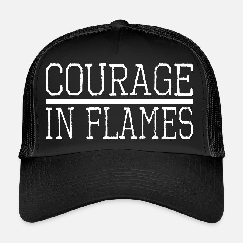 living boldly first responders present idea Trucker Cap