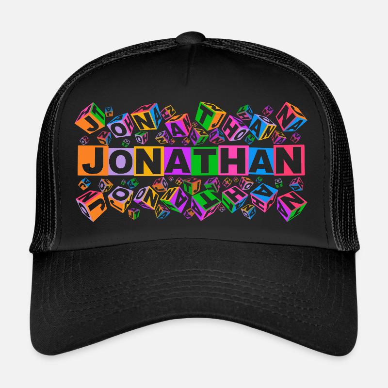 JONATHAN colourful cubes Trucker Cap