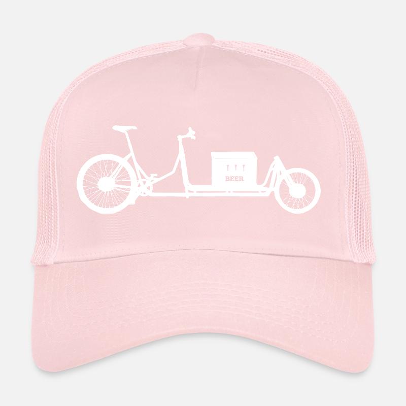 Vélo cargo avec caisse de bière Casquette trucker 