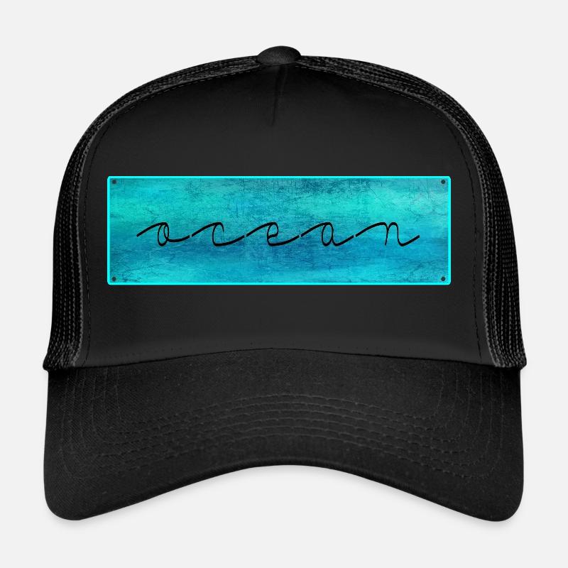 Ocean - Trucker Cap - Schwarz/Schwarz