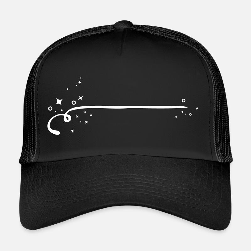 Linie mit Glitzer Sternen Sternchen Glitter Sterne Trucker Cap