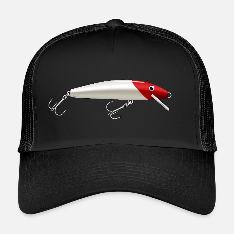 Leurre 2 pêche - Casquette trucker  - noir/noir