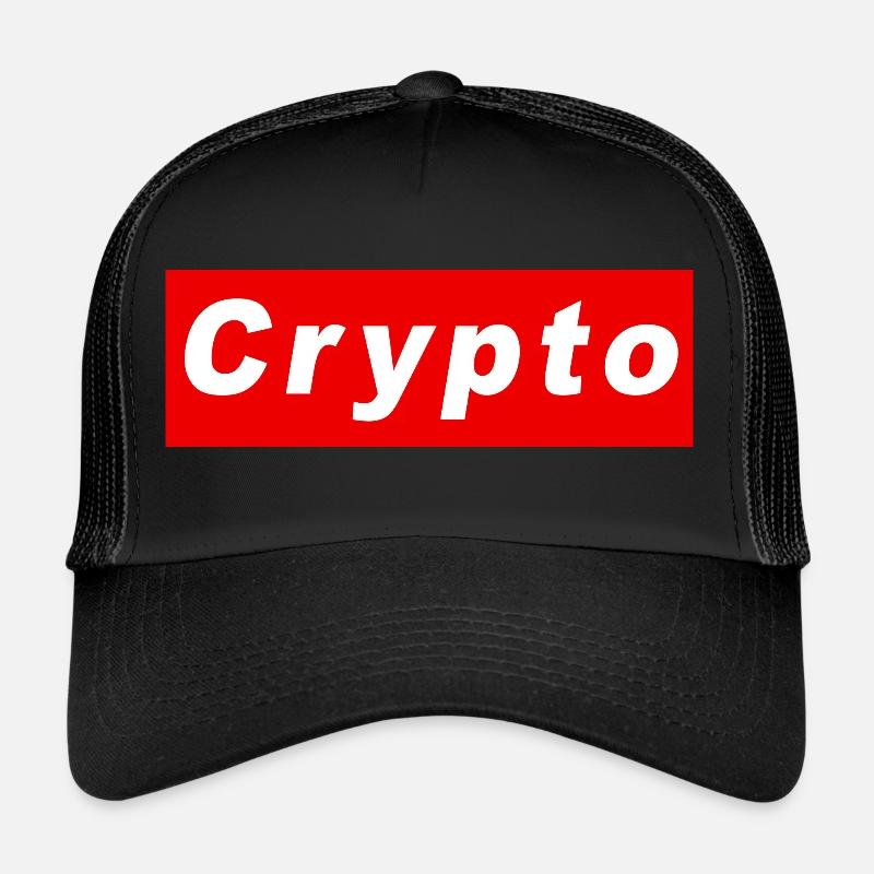 Crypto logo - Trucker Cap - black/black