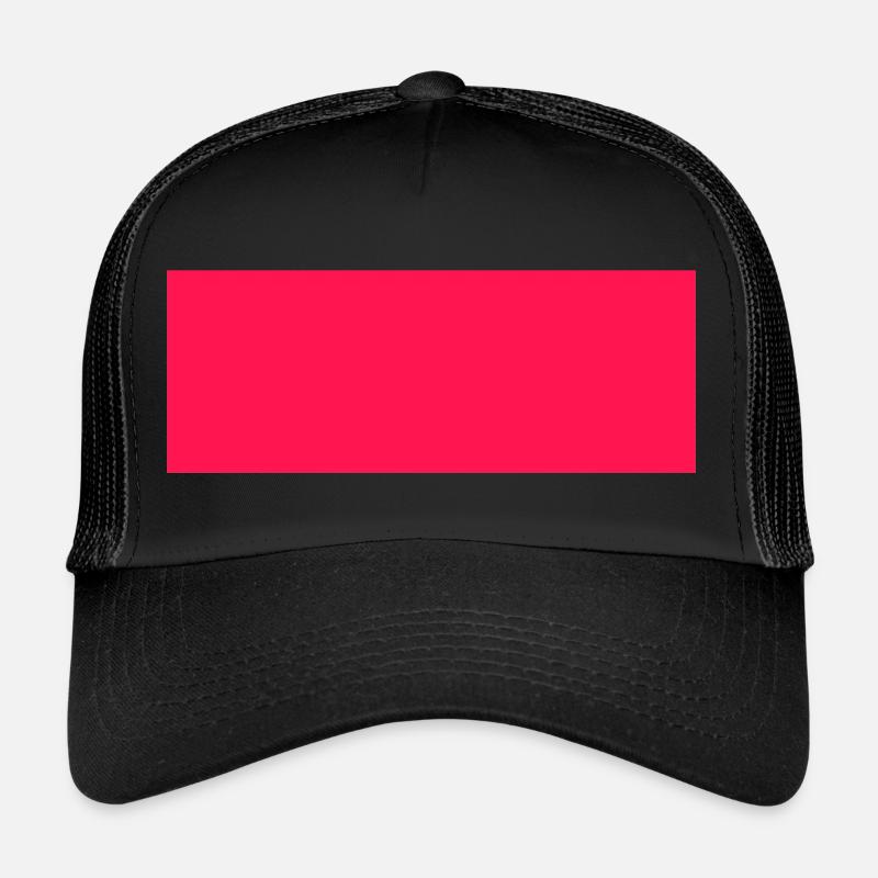 Roter Balken - Trucker Cap - Schwarz/Schwarz