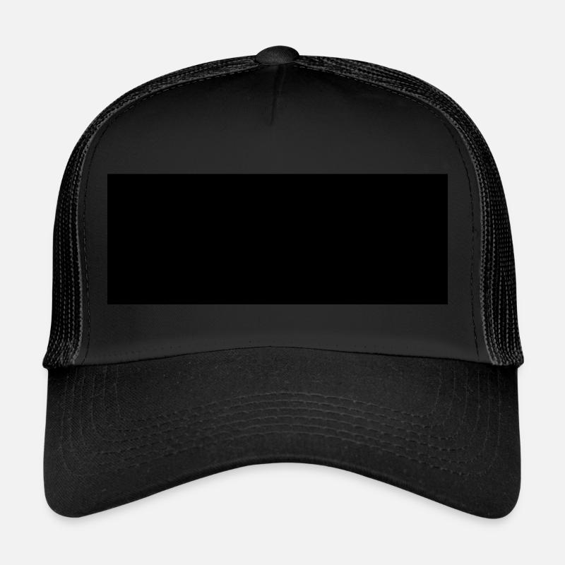 Schwarzer Balken - Trucker Cap - Schwarz/Schwarz