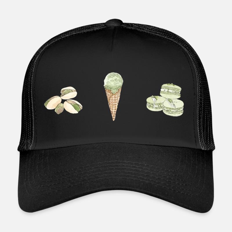 Rêve de pistache - Casquette trucker  - noir/noir