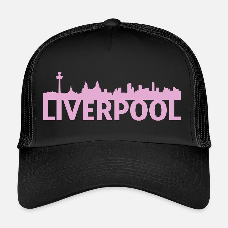 Liverpool Angleterre UK Skyline idée de cadeau Casquette trucker 
