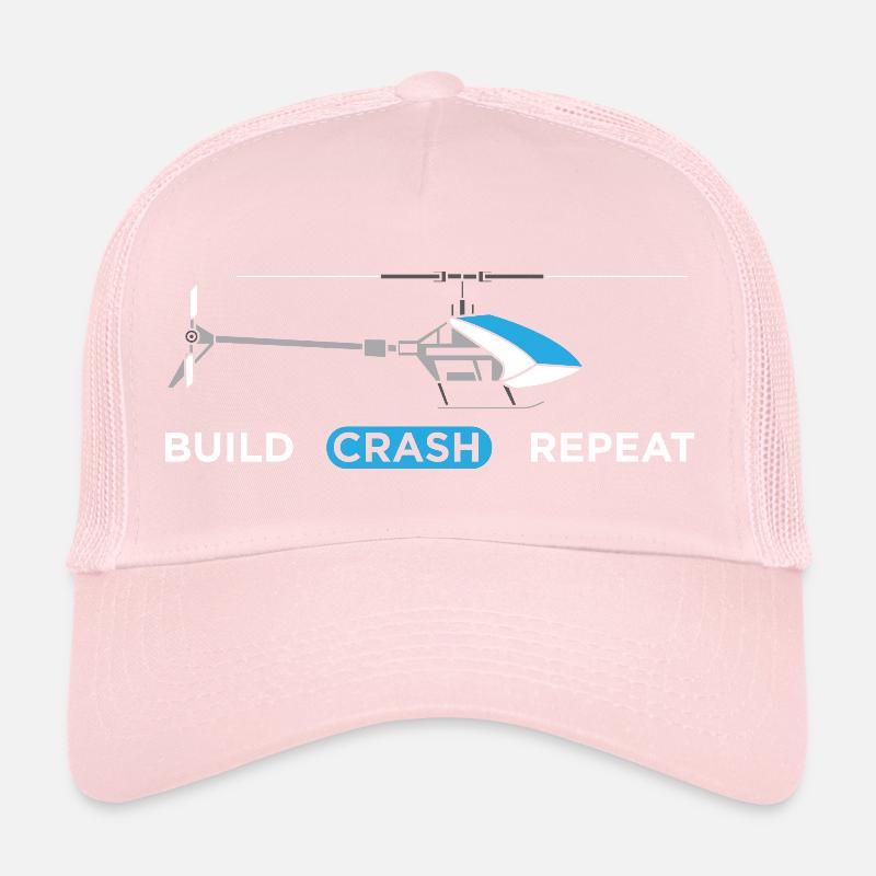 RC Helicopter Hélicoptère Modèle modèle Crash Pilot Casquette trucker 