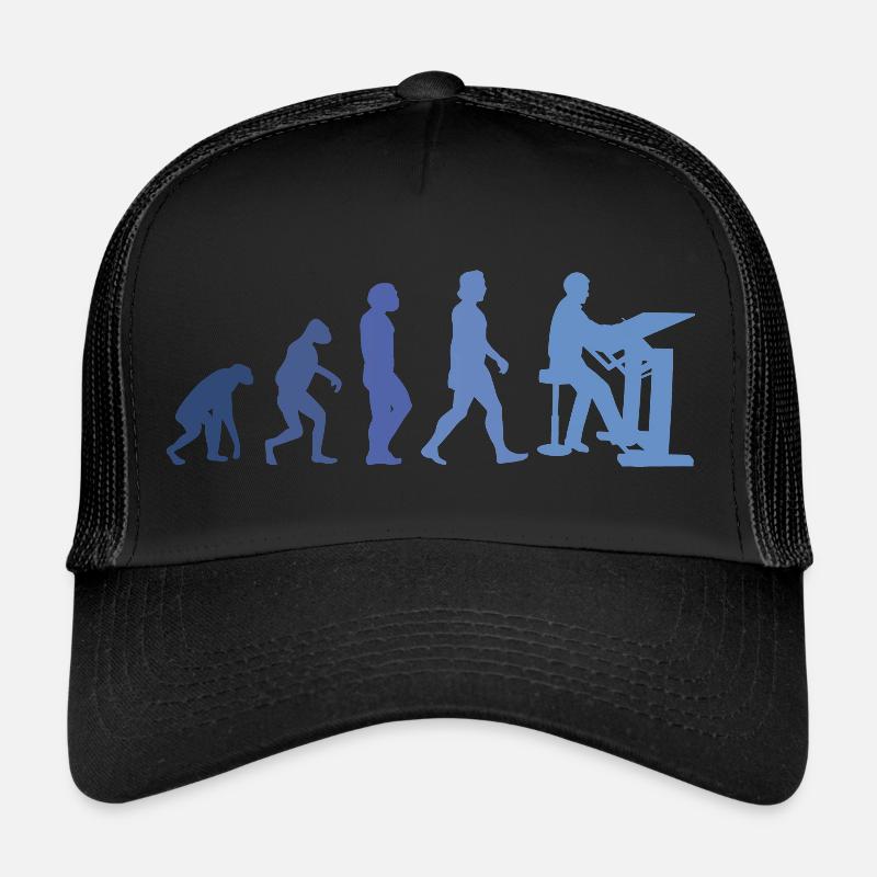 Draughtsman Evolution Client Architect Construction Manager Trucker Cap