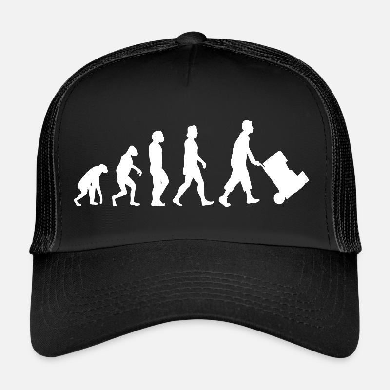 Lagerlogistik Evolution Lagerarbeiter Logistik - Trucker Cap - Schwarz/Schwarz