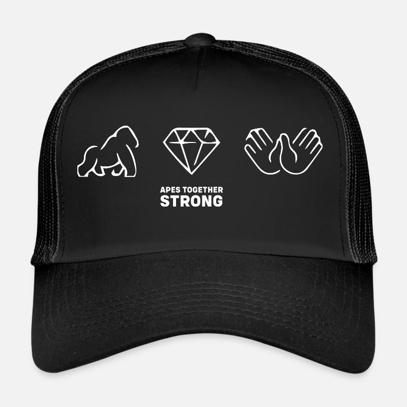 Apes Together Strong Diamonds Hands - Trucker Cap - black/black