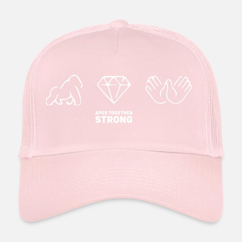 Singes Ensemble Fortes Diamants Mains Casquette trucker 