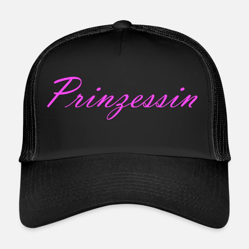 prinzessin rosa - Trucker Cap - Schwarz/Schwarz