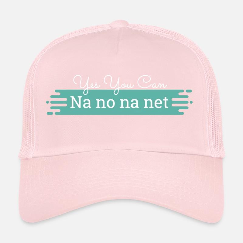 Na no na net - texte blanc Casquette trucker 