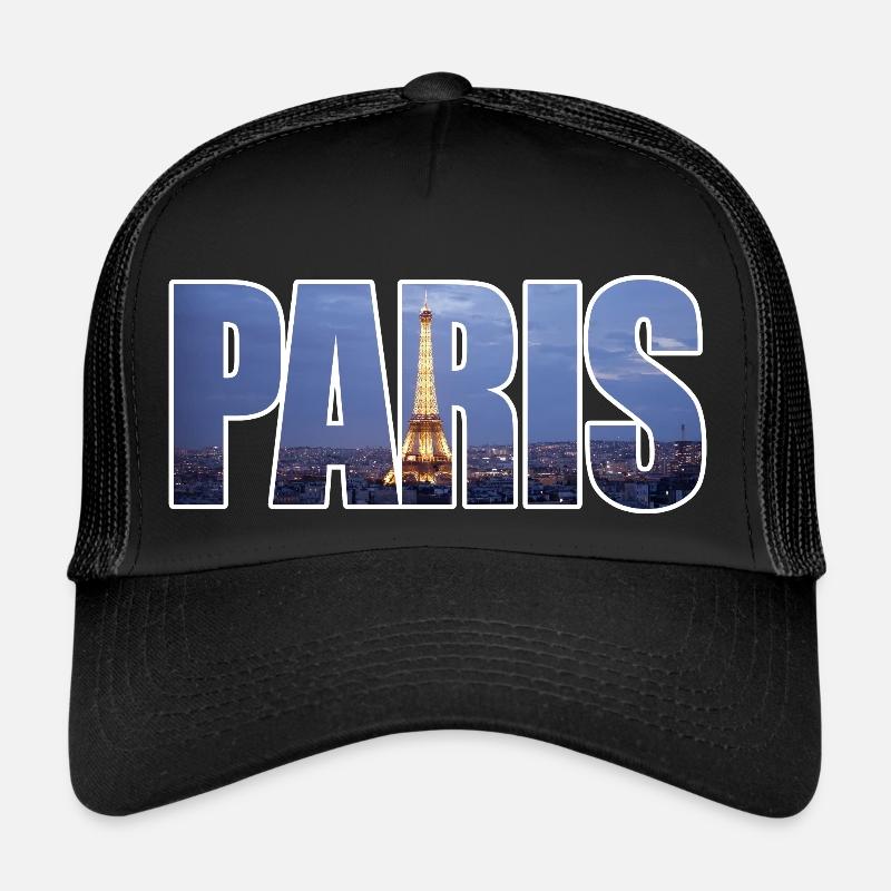 Paris - Trucker Cap - black/black