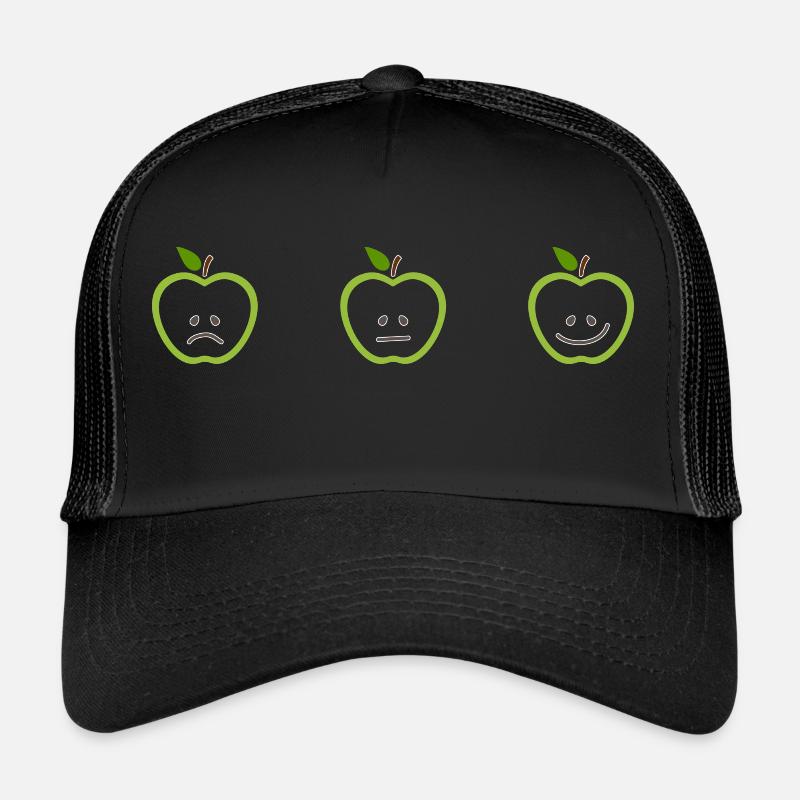 Äpfel mit unterschiedlichen Gesichtern Trucker Cap
