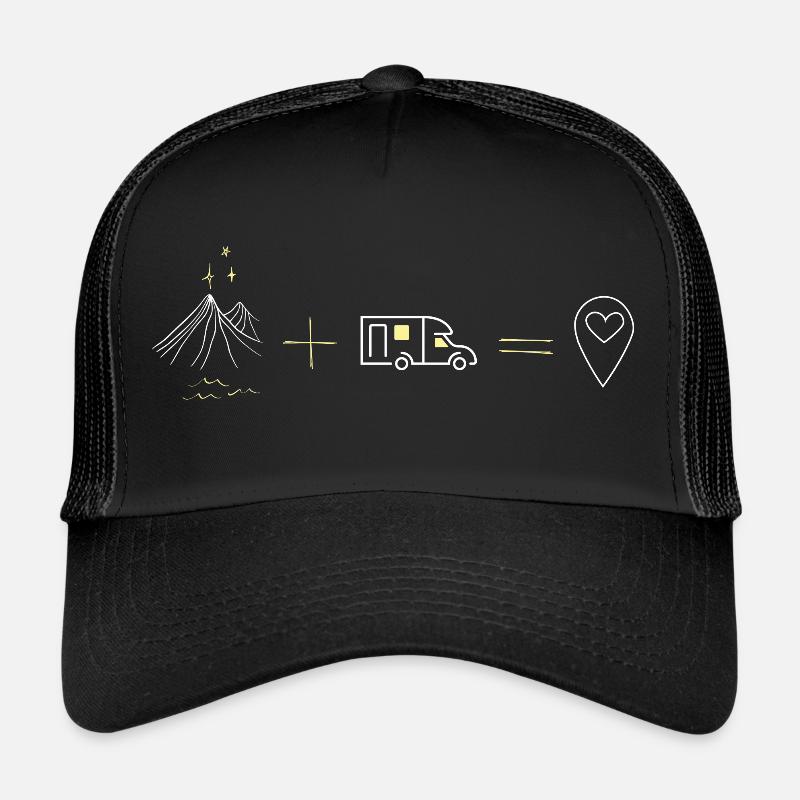camping un amour - Casquette trucker - noir/noir