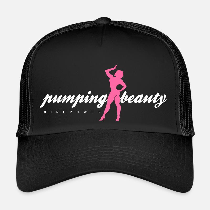 pumping beauty white Trucker Cap