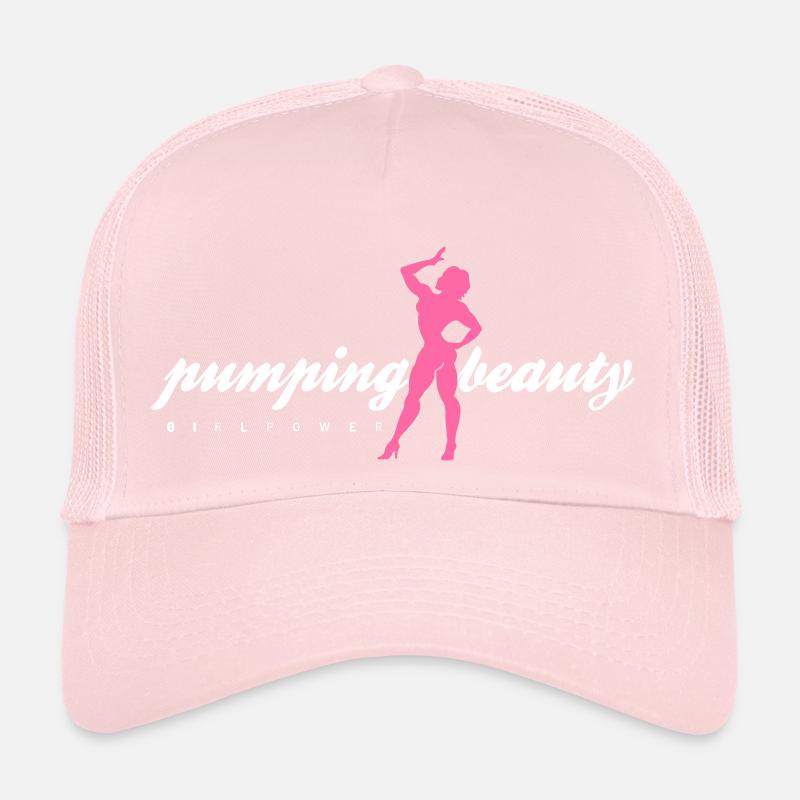 pumping beauty white Trucker Cap
