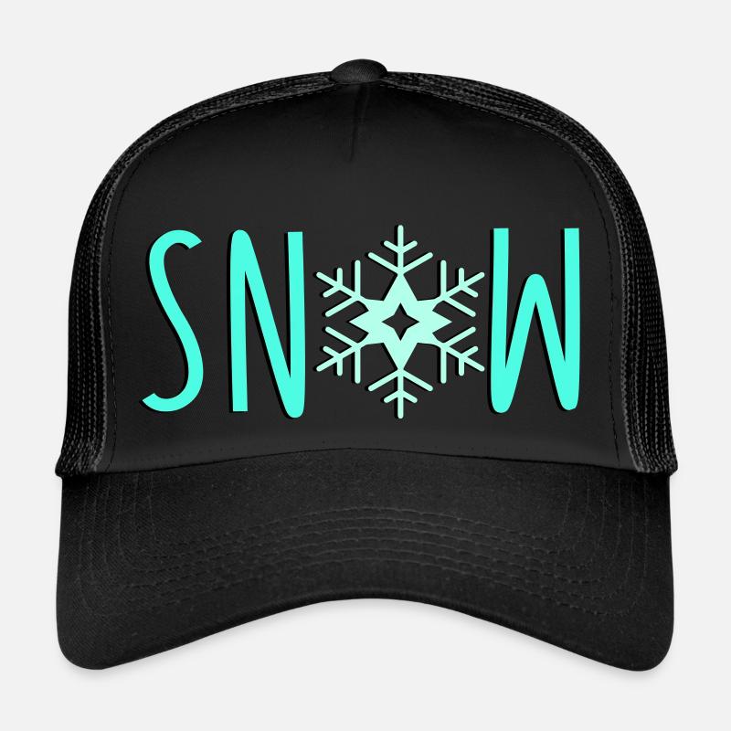 Snowflake Snow Trucker Cap