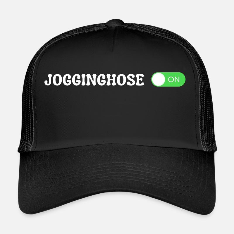Jogginghose on - Trucker Cap - Schwarz/Schwarz