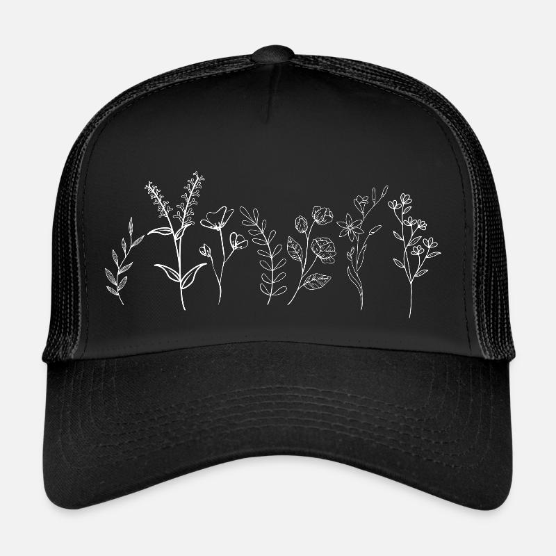 Fleurs sauvages Casquette trucker 
