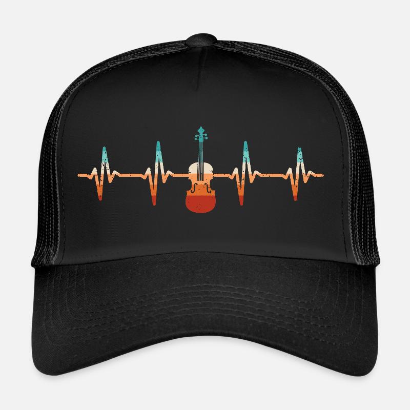 Viola Heartbeat Viola Player Violist Trucker Cap