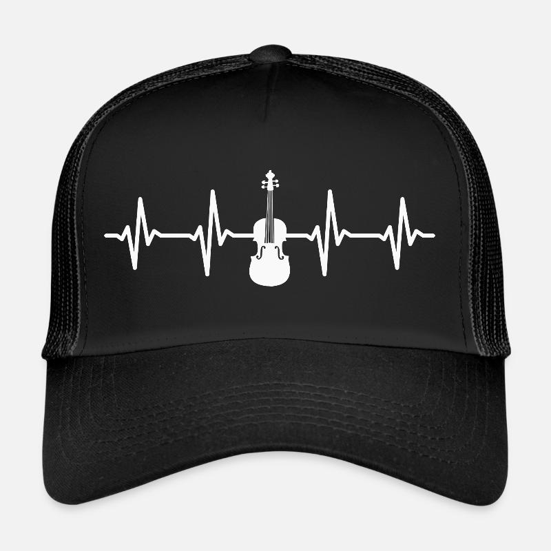 Viola Heartbeat Viola Player Violist Trucker Cap