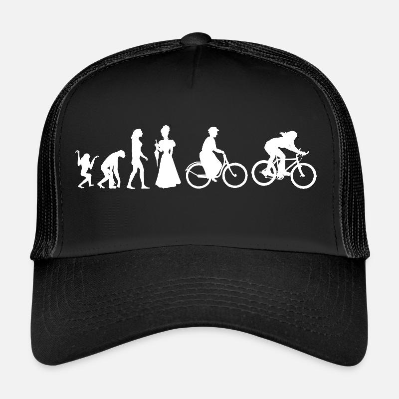 Frauen-Biking Cycling Evolution - Trucker Cap - Schwarz/Schwarz