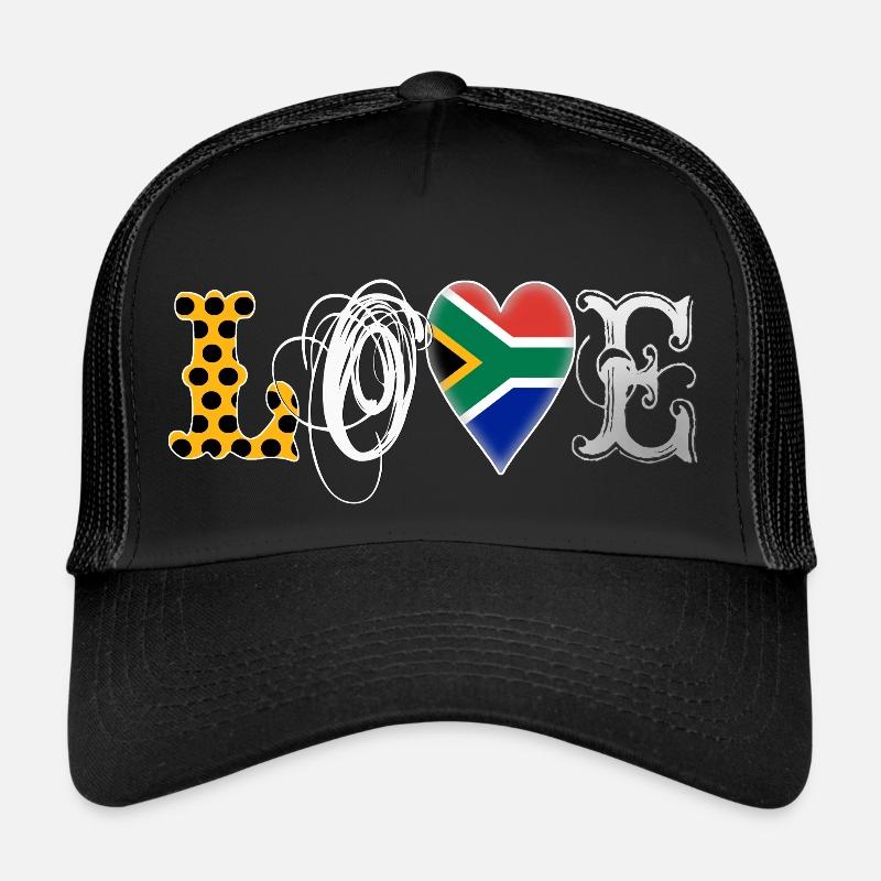 Amour Afrique du Sud White Casquette trucker 