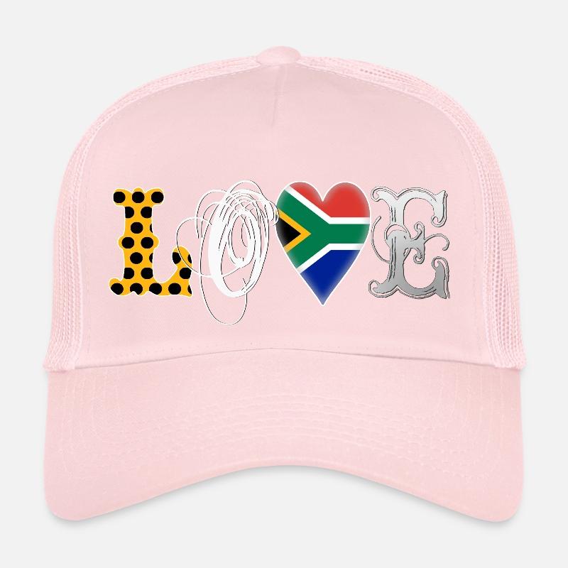 Amour Afrique du Sud White Casquette trucker 